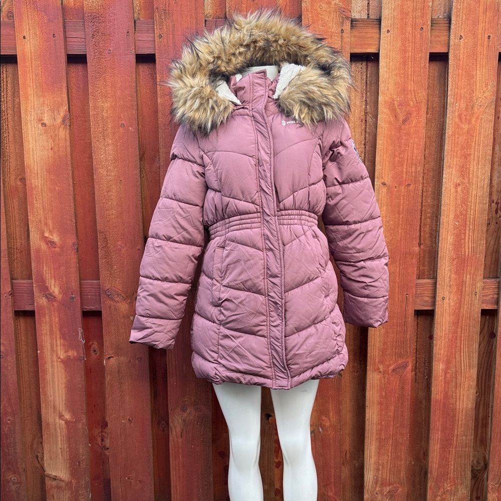 Free Country Mauve Puffer Jacket Size L Plus 14.5/16.5)
